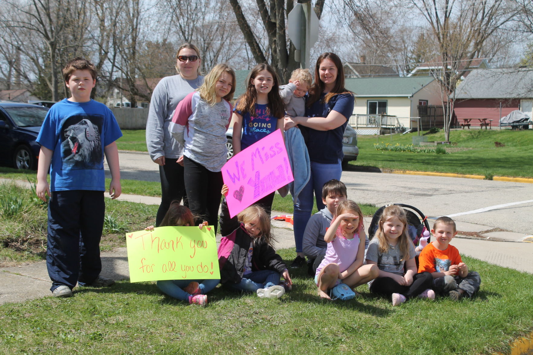 Waiting for the parade